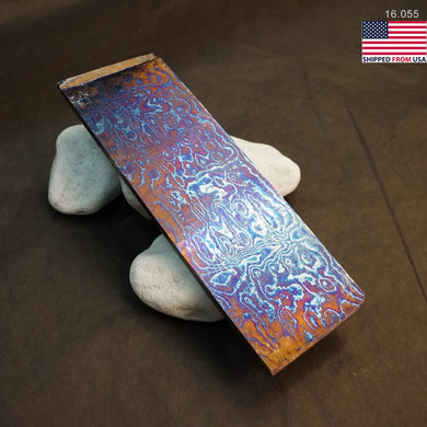 TITANIUM Multi-Layer Billet, 3 Alloys, Pattern 