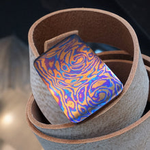 Load image into Gallery viewer, Premium Buckle &quot;Titanium&quot; for a wide belt. Completely designer’s work, limited edition. #17.TI.4