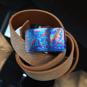 Premium Buckle Titanium for a wide belt. Completely designer’s work, limited edition. #17.TI.7