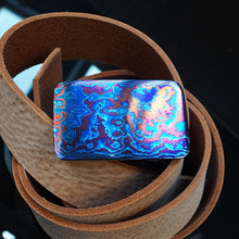 Load image into Gallery viewer, Premium Buckle Titanium for a wide belt. Completely designer’s work, limited edition. #17.TI.7