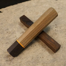 Charger l&#39;image dans la galerie, Wa-Handle Blank for kitchen knife, Japanese Style, Exotic Wood. Art 2.018.13
