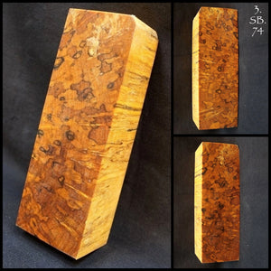 KARELIAN BIRCH SPALTED, Stabilized Wood blanks for woodworking, turning and crafting. #3.KB.74