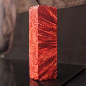 KARELIAN, MASUR BIRCH, Red Color! Stabilized Wood Blank. From US Stock. 3.KB.93