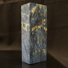 Charger l&#39;image dans la galerie, MAPLE BURL Stabilized Wood, Blue Color, blank for woodworking, turning. #3.MB.24