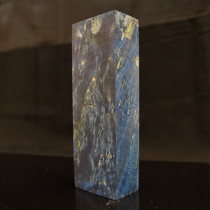 MAPLE BURL Stabilized Wood, Blue Color, blank for woodworking, turning. #3.MB.30