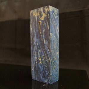 MAPLE BURL Stabilized Wood, Blue Color, blank for woodworking, turning. #3.MB.30