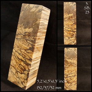 SPALTED BEECH Stabilized Blank for woodworking, turning, crafting. U.S. Stock. #3.SB.23