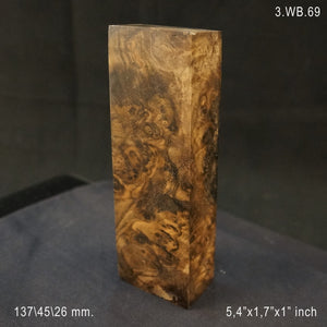 WALNUT BURL Stabilized Wood, Top Category, Blank for woodworking. Art 3.WB.69