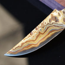 Load image into Gallery viewer, Unique Carbon Steel Blade Blank for knife making, crafting, hobby DIY. 3