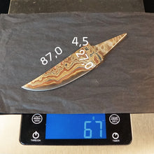 Load image into Gallery viewer, Unique Carbon Steel Blade Blank for knife making, crafting, hobby DIY. 4