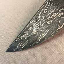 Laden Sie das Bild in den Galerie-Viewer, Unique Art Damascus Steel Blade Blank for knife making, crafting, hobby. Art 9.107.3