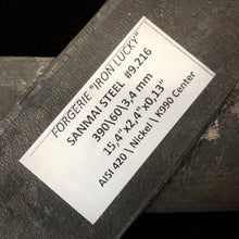 Load image into Gallery viewer, Laminated Steel Flat, “San Mai”, Forge Billet. The Perfect Steel for Professional Knife Making.