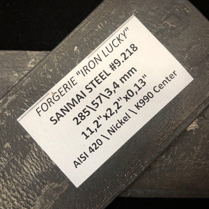 Laminated Steel Flat, “San Mai”, Forge Billet. The Perfect Steel for Professional Knife Making.