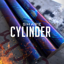Load image into Gallery viewer, Titanium Multi-Layer Cylinder, hand forge for jewelers, making rings.