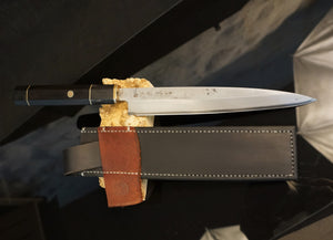 YANAGIBA, Japanese Original Kitchen Knife, Vintage +-1980, Hand Forge! Art 12.066