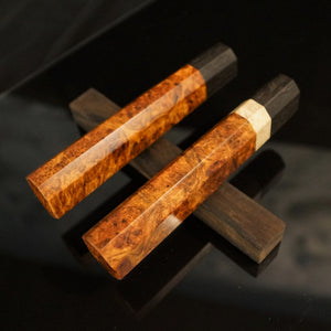 Wa-Handle Blank for Premium Kitchen Knife, Japanese Style, Exotic Wood. Art 2.029