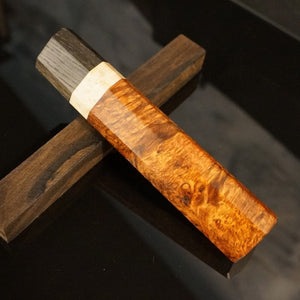 Wa-Handle Blank for Premium Kitchen Knife, Japanese Style, Exotic Wood. Art 2.029