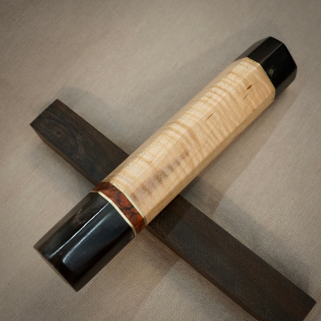 Wa-Handle Blank for kitchen knife, Japanese Style, Exotic Wood. Art 2.030