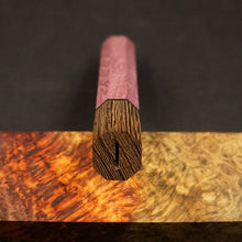 Charger l&#39;image dans la galerie, Wa-Handle Blank for kitchen knife, Japanese Style, Exotic Wood. Art 2.031