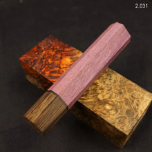 Load image into Gallery viewer, Wa-Handle Blank for kitchen knife, Japanese Style, Exotic Wood. Art 2.031