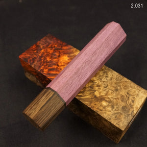 Wa-Handle Blank for kitchen knife, Japanese Style, Exotic Wood. Art 2.031