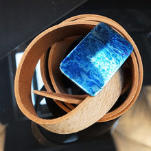 Charger l&#39;image dans la galerie, Premium Buckle &quot;Titanium&quot; for a wide belt. Completely designer’s work, limited edition. #17.TI.3