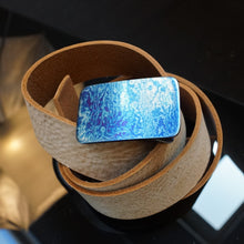 Load image into Gallery viewer, Premium Buckle &quot;Titanium&quot; for a wide belt. Completely designer’s work, limited edition. #17.TI.5