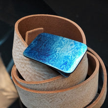 Load image into Gallery viewer, Premium Buckle &quot;Titanium&quot; for a wide belt. Completely designer’s work, limited edition. #17.TI.5