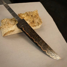 Load image into Gallery viewer, Unique Damascus Steel Blade Blank for knife making, crafting, hobby. Art 9.103