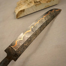 Load image into Gallery viewer, Unique Damascus Steel Blade Blank for knife making, crafting, hobby. Art 9.103