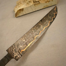 Load image into Gallery viewer, Unique Damascus Steel Blade Blank for knife making, crafting, hobby. Art 9.103