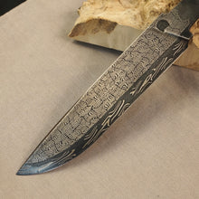 Load image into Gallery viewer, Unique Damascus Steel Blade Blank for knife making, crafting, hobby. Art 9.104