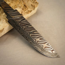 Load image into Gallery viewer, Unique Damascus Steel Blade Blank for knife making, crafting, hobby. Art 9.105