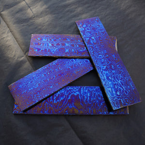 TITANIUM Multi-Layer Billets, 3 Alloys, Pattern "FIREBALL", Hand Forge for Jewelers, Crafting, Knife Making. Art 16.020