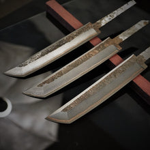 Load image into Gallery viewer, Unique Laminated Stainless Steel Blade Tanto for knife making, 63HRC. Art 9.108
