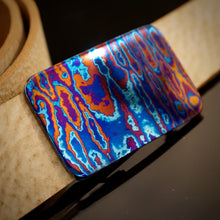 Load image into Gallery viewer, Premium Buckle &quot;Titanium&quot; for a wide belt. Completely designer’s work, limited edition.