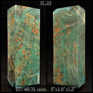 ILM BURL Stabilized Wood, Blanks for Woodworking. France Stock.