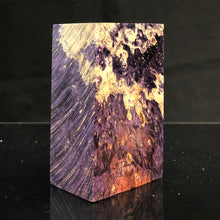 Charger l&#39;image dans la galerie, MAPLE BURL Stabilized Wood, Purple Color, blank for woodworking, turning. #3.MB.36