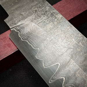 Unique Laminated Steel Blade Blank for Knife Making, Crafting, Hobby, DIY. #9.138.7