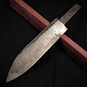 Unique Laminated Steel Blade Blank for Knife Making, Crafting, Hobby, DIY. #9.137.2