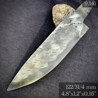 Unique Carbon Steel Blade Blank for Knife Making, Crafting, Hobby, DIY. #9.141