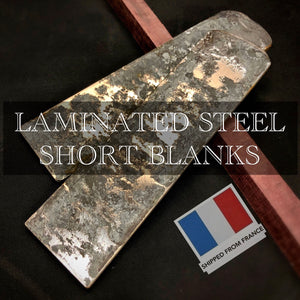 Laminated Steel, “San Mai” Forge SHORT Blank, for Professional Knife Making.