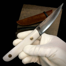 Charger l&#39;image dans la galerie, KWAIKEN, Japanese Kitchen and Steak Knife, Hand Forge, Carbon Steel. #6.032.9