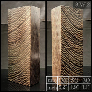 WENGE EXOTIC WOOD Stabilized Wood Blank for Woodworking.