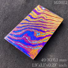 Charger l&#39;image dans la galerie, TITANIUM DAMASCUS Billets, Timascus Analogue, Hand Forge for Crafting. France Stock.