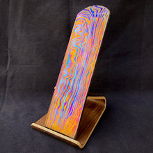 Charger l&#39;image dans la galerie, TITANIUM DAMASCUS Billet, 3 Alloys, Pattern &quot;PARROT&quot;, Hand Forge for Jewelers, Crafting. US Stock. #16.089