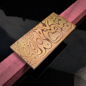 Mokume Gane Blanks. Nickel/Copper/Nizilber, unique pattern. Art 9.088.4