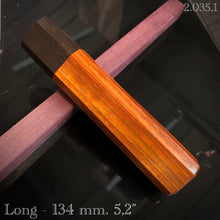 Charger l&#39;image dans la galerie, Wa-Handle Blank for kitchen knife, Japanese Style, Exotic Wood. Art 2.035