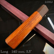 Load image into Gallery viewer, Wa-Handle Blank for kitchen knife, Japanese Style, Exotic Wood. Art 2.035