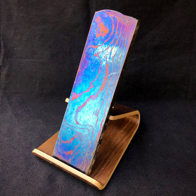 TITANIUM Damascus Multi-Layer Billet, 2 Alloys, for Jewelers, Crafting. Stock USA. #16.088